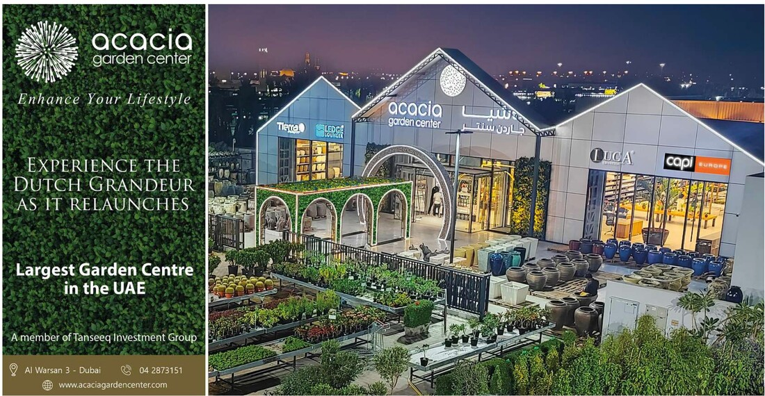 Acacia Garden Center in Dubai, ontwikkeld met Garden Center Advice