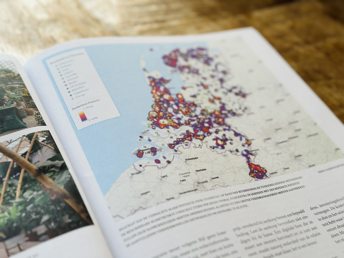 Artikel over de marktanalyse van Garden Center Advice in vakblad Tuinzaken