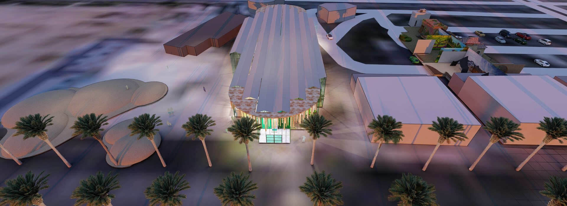 Botanical greenhouse design, Kuwait 2020