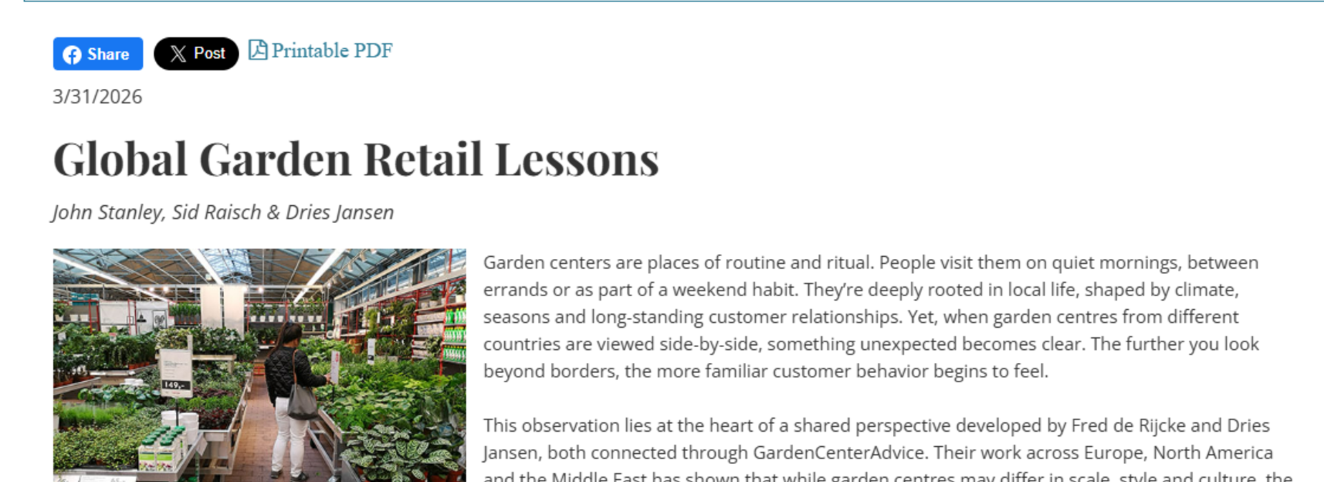 Global Garden Retail Lessons