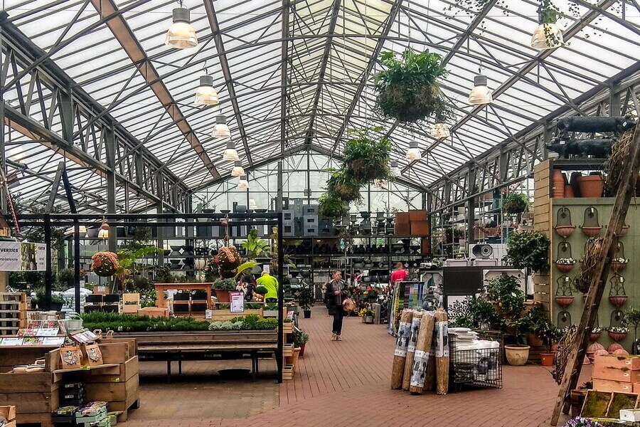 Binnenaanzicht van het gebouw