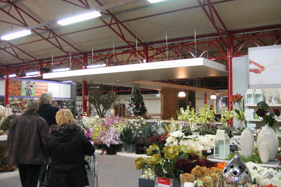 Bloemenafdeling winkel