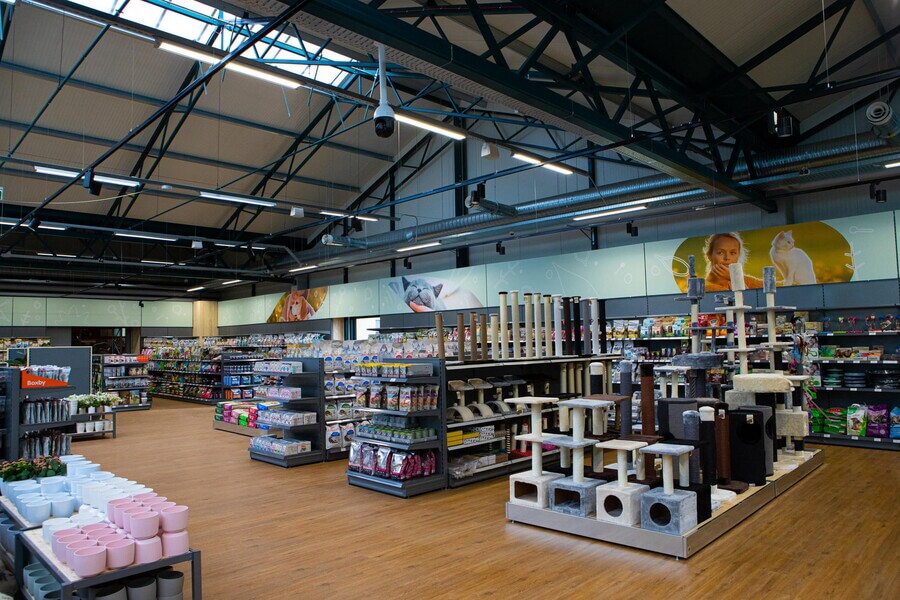 Photo latérale du magasin intérieur