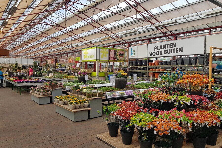 Schöner Blick auf das Gartencenter