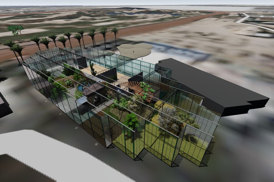 Botanical greenhouse design, Kuwait 2020