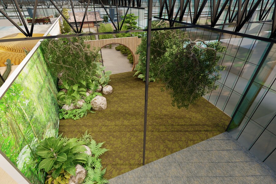 Botanical greenhouse design, Kuwait 2020