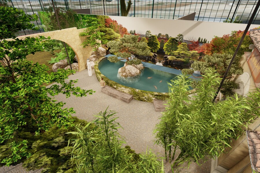 Botanical greenhouse design, Kuwait 2020